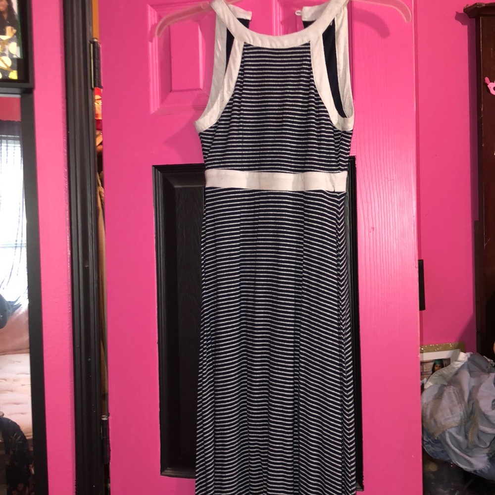 Blue stripe dress